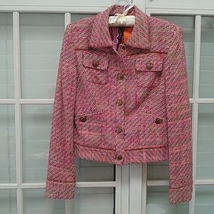 David Meister tweed jacket with silk lining